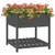 Sadilica s policom siva 82,5x82,5x81 cm od masivne borovine