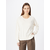 Womens eco viscose oversized sweater - cream