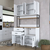 Hanah Home Komoda JE180 3403, 120x218.6x40 cm, Bela