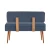 Hanah Home Trpezarijska klupa Vina 1048 110x85x36cm Bež-Tamnoplava