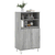 Visoka komoda siva sonome 60x36x110 cm od konstruiranog drva