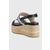 Sandale U.S. Polo Assn. LOREN za žene, boja: tamno plava, klin peta, LOREN006D