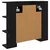 Ogledalo ormar Crni hrast 70 x 16,5 x 60 cm Konstruirano drvo
