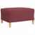 4-dijelni set sofa s tabureom i jastucima boja vina tkanina