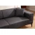 Atelier del Sofa Trosed na razvlačenje Horizon 95x43x173cm Tamnosivi