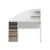Hanah Home radni sto Mirel, 120 cm, beli / orah