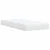 Vidaxl Box spring postelja z vzmetnico bela 90x200 cm umetno usnje