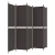 vidaXL Paravan 5-delni rjav 250x200 cm blago