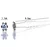 Ukosnica Blue Crystal Flower KP1572