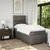 vidaXL Box spring postelja z vzmetnico taupe 90x200 cm blago