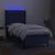 Vidaxl Box spring postelja z vzmetnico LED modra 90x190 cm blago