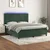 Vidaxl Box spring postelja z vzmetnico LED tem. zelena 160x200cm žamet