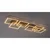 Rabalux 71499 - LED prigušiva plafonska svetiljka FATMA 40W/230V 3000-6500K 33x100 cm zlatna+daljinski upravljač