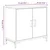 Komoda crna 75 x 35 x 70 cm od masivne borovine