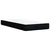 Box spring krevet s madracem crni 90x190 cm od tkanine