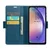 CaseMe Ovitek Flip za Samsung Galaxy A54 5G, denarnica Litchi, moder