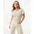 Mexx Ženska bluza MF007702261W, Kratki rukav, Bež
