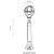 Opviq Spoljna lampa BSU-68080-BSY-M8-BOP, 90 cm, Podna, IP65, E27, 60W, Crna