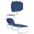 Ležaljka 2 pcs Plava 58 x 188 x 77cm Poliester