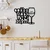 Wallity Zidna dekoracija Coffee Repeat, 50x40 cm, 1.5 mm, Crna