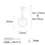 Opviq Geometri 11105 Zidna lampa, Crna