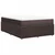 Vidaxl Box spring postelja z vzmetnico temno rjav 140x190 cm blago