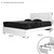 Hanah Home Francuski ležaj Fuga 140, 145x100x205 cm, Beli