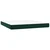 vidaXL Box spring postelja z vzmetnico LED tem. zelena 160x200cm žamet