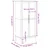 Vidaxl Garderobna omara FLORO vošč. rjava 77x53x171 cm trdna borovina