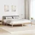 Vidaxl Kovinska posteljna konstrukcija Rjava in taupe 180 x 200 cm