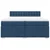 Vidaxl Box spring postelja z vzmetnico modra 200x200 cm blago