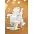 Plišasti medvedek za božanje Doudou 25 Years Doudou Cape White Doudou et Compagnie v darilni embalaži, bel, 25 cm, od 0 mesecev