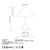Opviq Stona lampa Luna-15253, 50x50x63 cm, IP20, Crno-bela