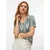 VERO MODA Bluza VMMYMILO  temno zelena / bela
