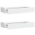 Zidne police s ladicom 2 kom bijele 60 x 23,5 x 10 cm MDF