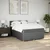 Vidaxl Box spring posteljni z vzmetnico temno siv 140x190 cm blago