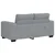 Vidaxl Dvosed svetlo siv 160x77x82 cm blago