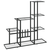 Stalak za cvijeće 94,5 x 25 x 88 cm crni metalni