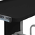 VIDAXL mobilna računalniška miza z izvlečno polico, črna