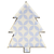 meri meri® tanjuri iz papira die cut patterned christmas tree (8 komada)