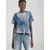 G-STAR Majica  moder denim / siva / bela