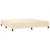 Vidaxl Box spring postelja z vzmetnico krem 200x200 cm blago