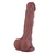 HiSmith HSA155 Huge Silicone Dildo with Intact testicles for Advanced Users KlicLok 31cm Brown