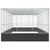 Kavez za ptice s produžetkom srebrni 725x307x212 cm čelični