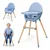 KINDERKRAFT STOLICA ZA HRANJENJE 2U1 FINI 2 NORDIC BREEZE