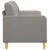 vidaXL Dvosed taupe 140 cm blago