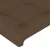 Vidaxl Vzglavje z ušesi temno rjavo 103x16x78/88 cm blago