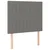 Vidaxl Box spring postelja z vzmetnico temno siva 100x200 cm blago