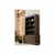 Smeđa biblioteka od masivnog bora 146x230 cm Yumi – BePureHome
