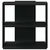 Regal za knjige s 3 razine crni 60x30x60 cm konstruirano drvo